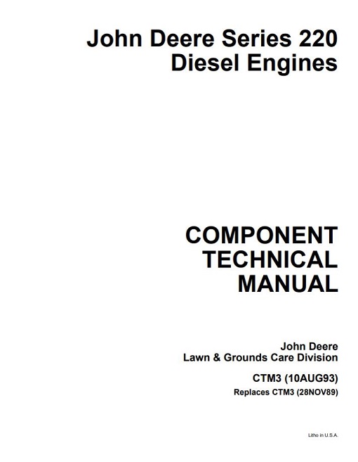 John Deere 220 Series Diesel Engines
