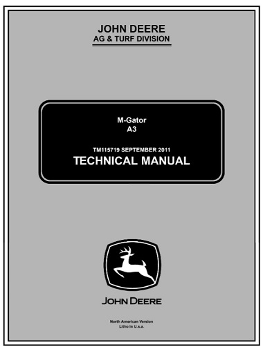 John Deere A3 M-Gator Technical Manual