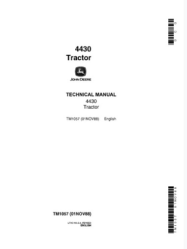 John Deere 4430 Tractor Technical Manual