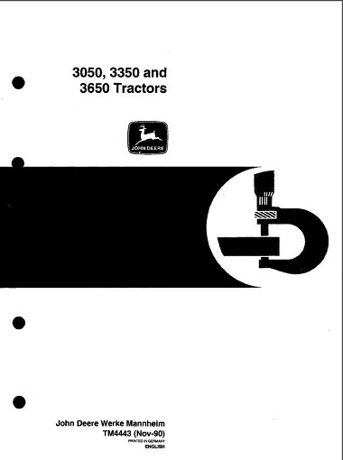 John Deere 3050, 3350, 3650 Tractors Technical Manual