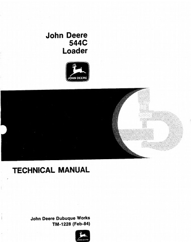 John Deere 544C Loader Technical Manual