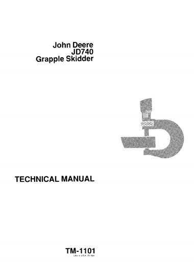John Deere JD740 Grapple Skidder Technical Manual