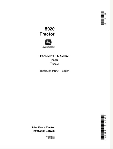 John Deere 5020 Tractor Technical Manual