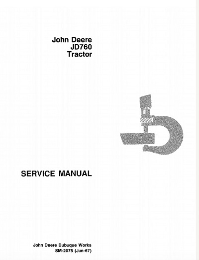 John Deere JD760 Tractor Service Repair Manual